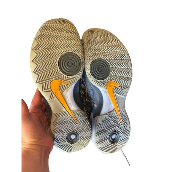 Nike Hyperdunk sneakers Armory Slate 2013 gray and yellow high top basketball - Picture 6 of 7